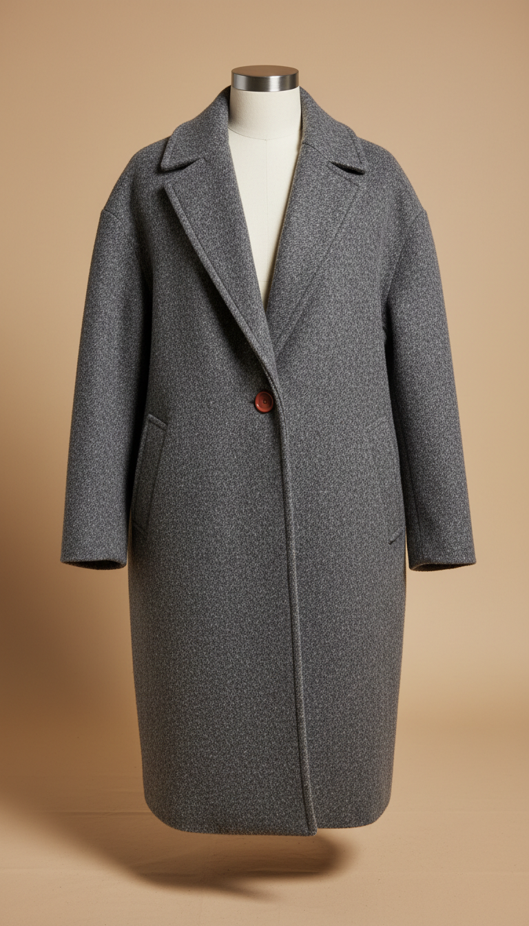 Wool Blend Commuter Overcoat